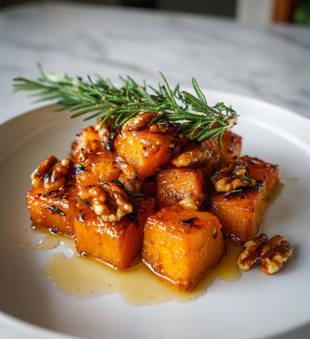 Zucca al forno con miele e noci