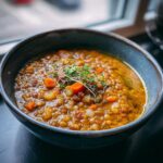 Zuppa di lenticchie e verdure