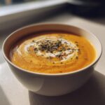 Zuppa di zucca e porri