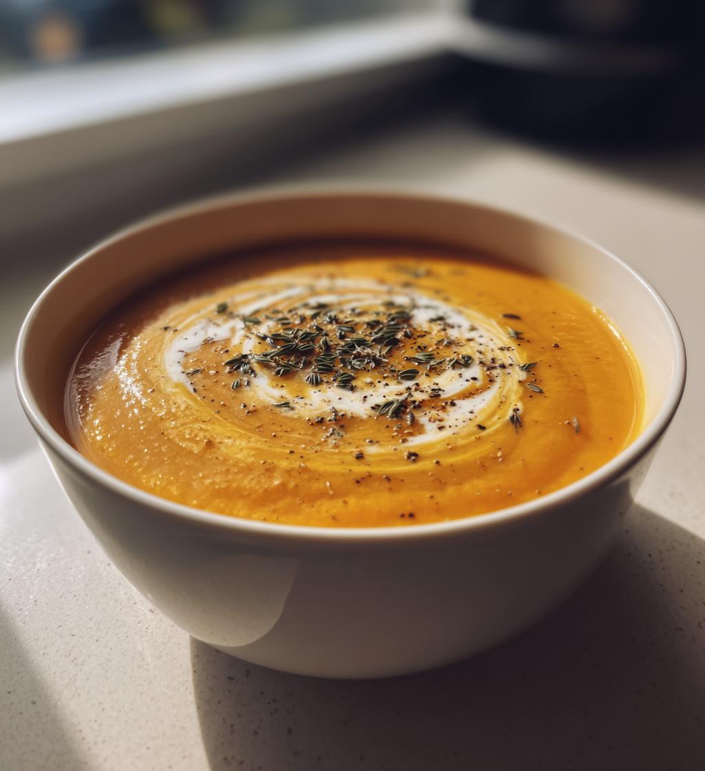 Zuppa di zucca e porri