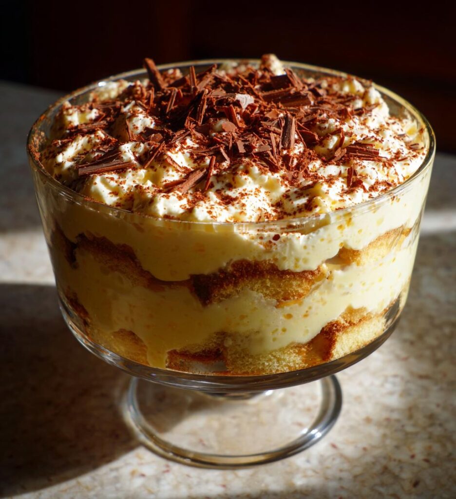 Zuppa inglese con un tocco di cannella