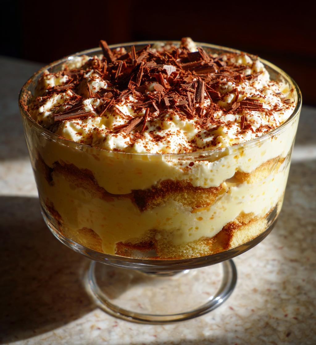 Zuppa inglese con un tocco di cannella