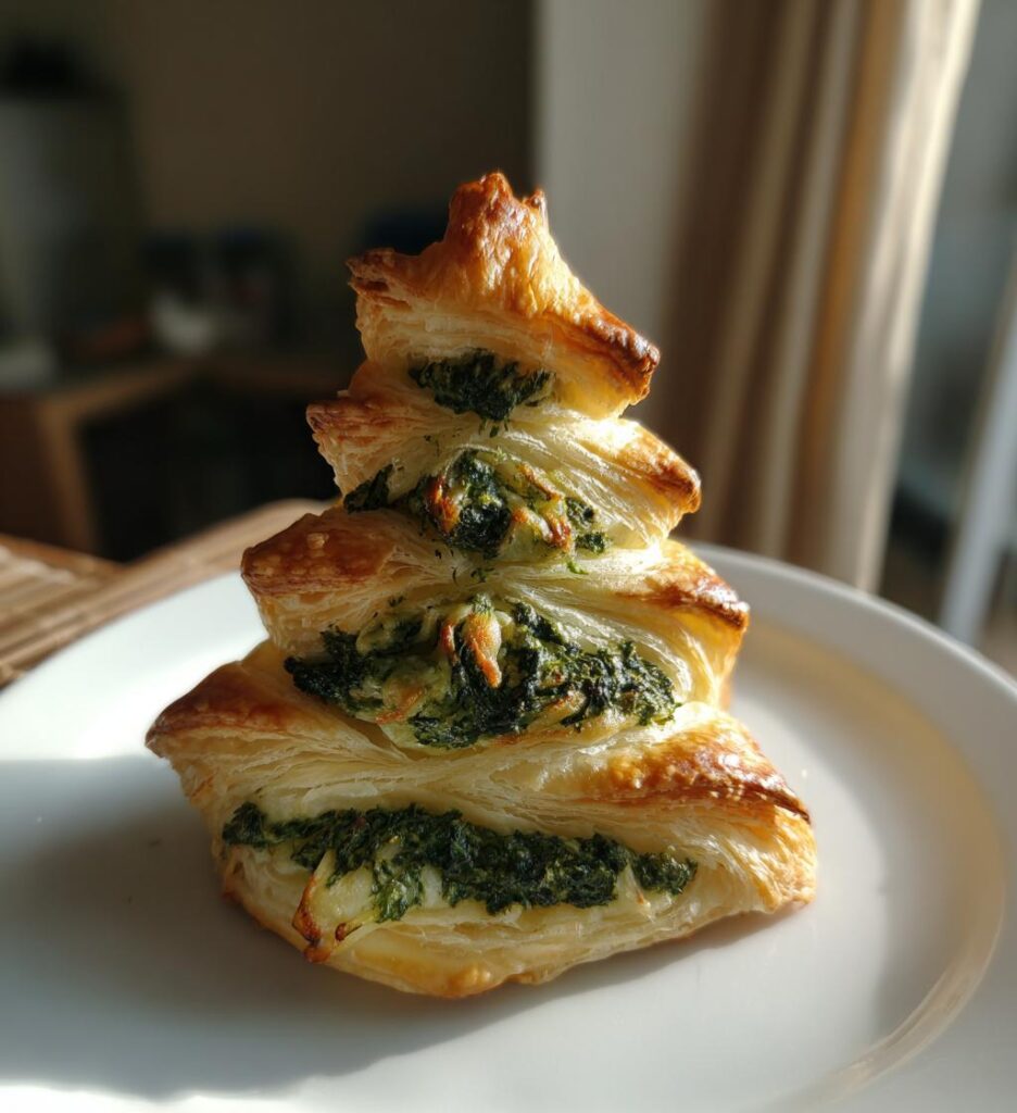 Albero di Pasta Sfoglia (Puff Pastry Christmas Tree)