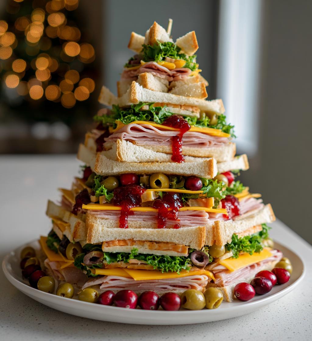 Albero di Tramezzini (Sandwich Christmas Tree)