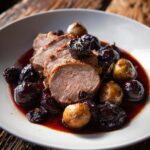 Arrosto di Vitello alle Castagne e Prugne