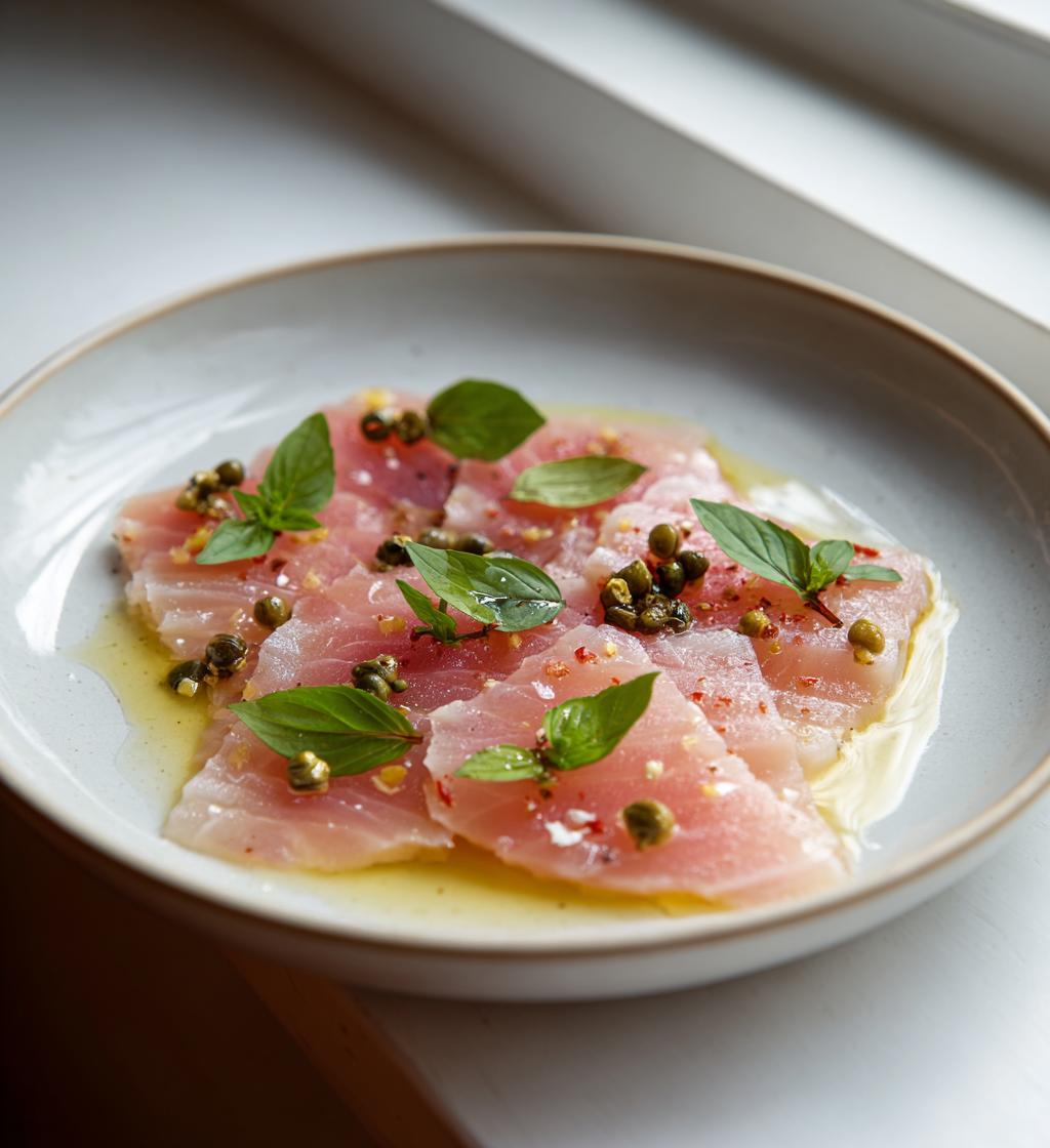 Carpaccio di Pesce Spada (Swordfish Carpaccio)