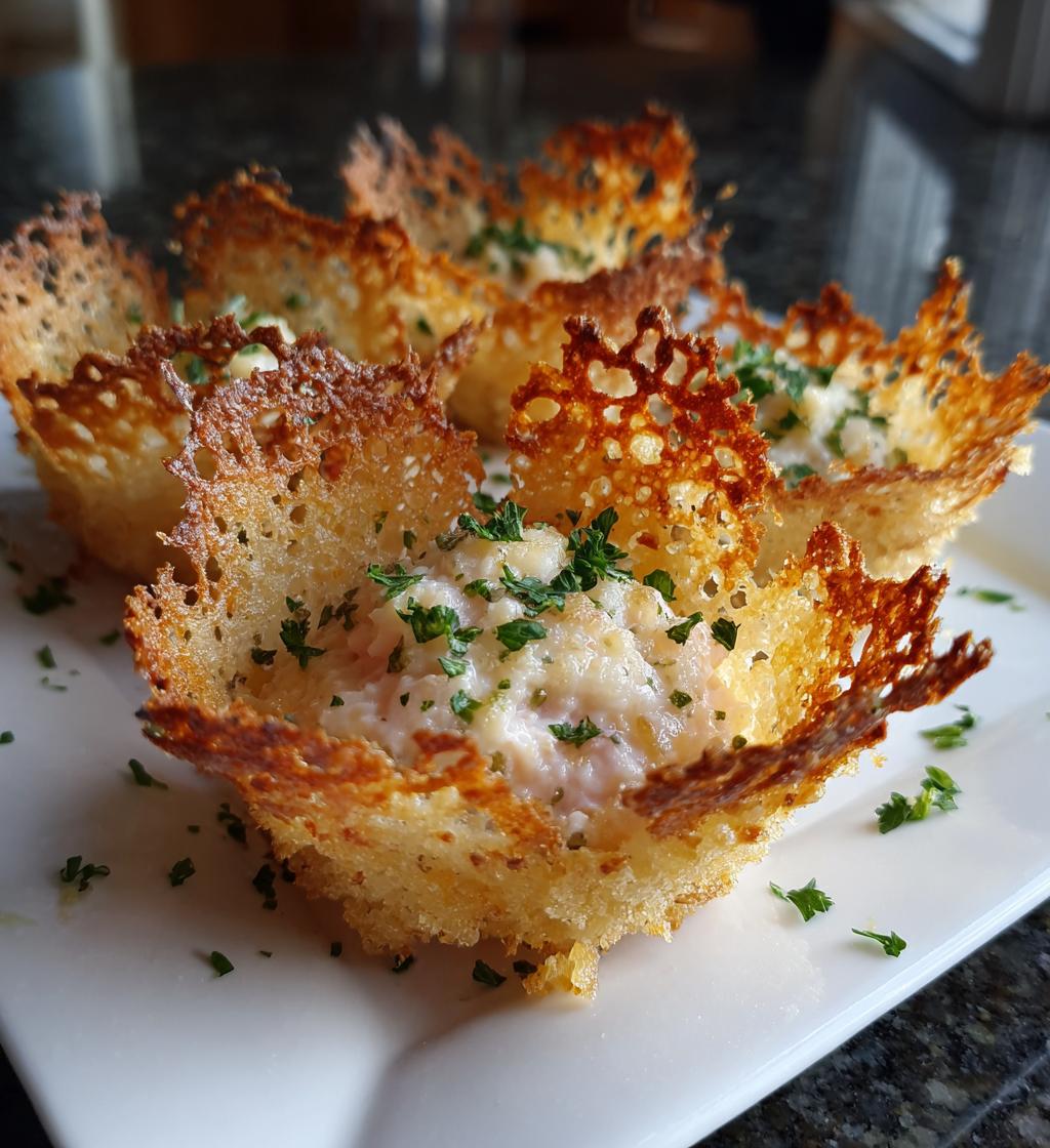 Cestini di Parmigiano con Mousse di Mortadella