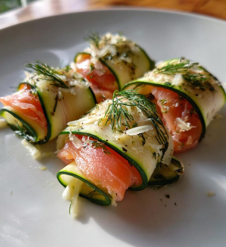 Girelle di Salmone (Salmon & Zucchini Roll-ups)