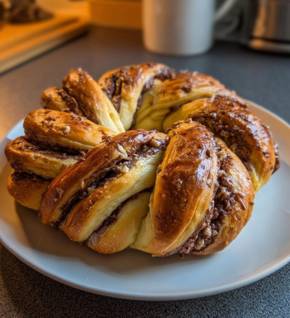 Nutella Star Bread (Stella di Pan Brioche)