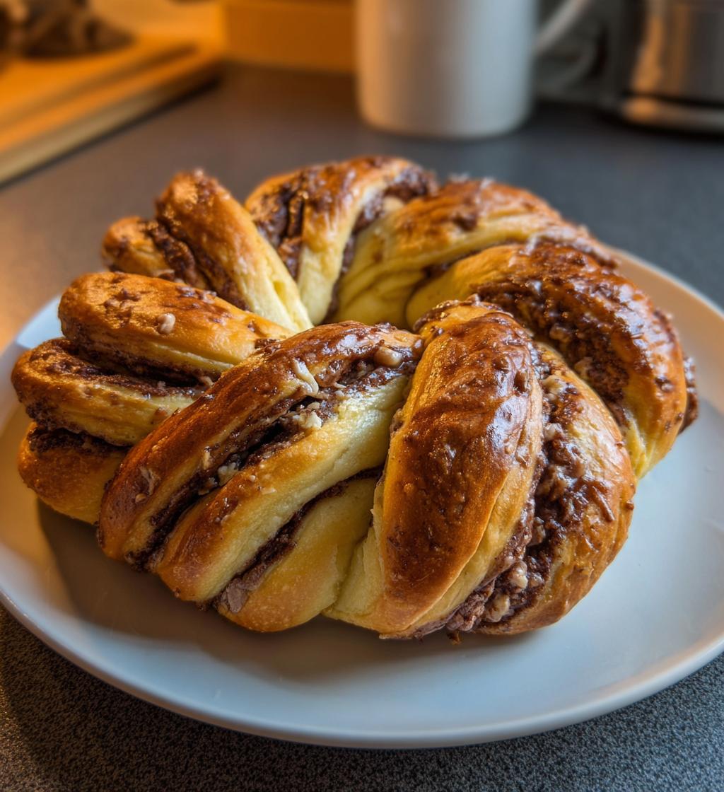 Nutella Star Bread (Stella di Pan Brioche)