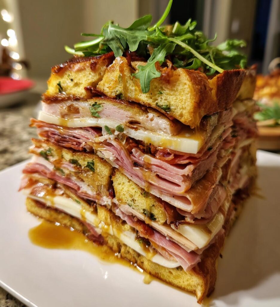 Panettone Gastronomico (Savory Panettone Sandwich Tower)