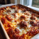 Pasta al Forno (Baked Ziti Southern Style with mini meatballs)