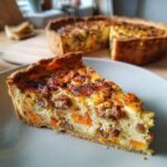 Quiche Natalizia con Zucca e Salsiccia