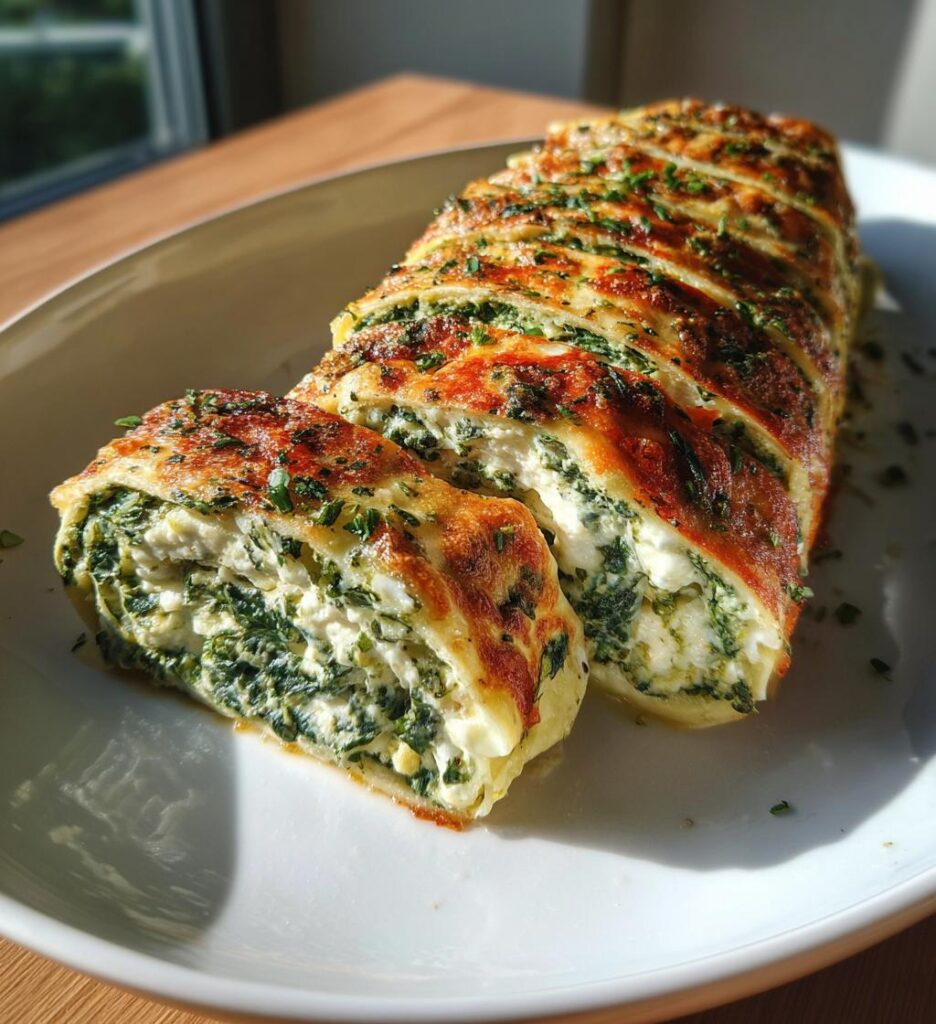 Rotolo di Spinaci e Ricotta (Effetto Girella)