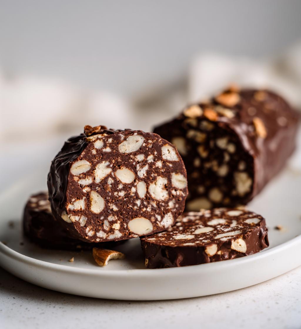 Salame di Cioccolato con Biscotti