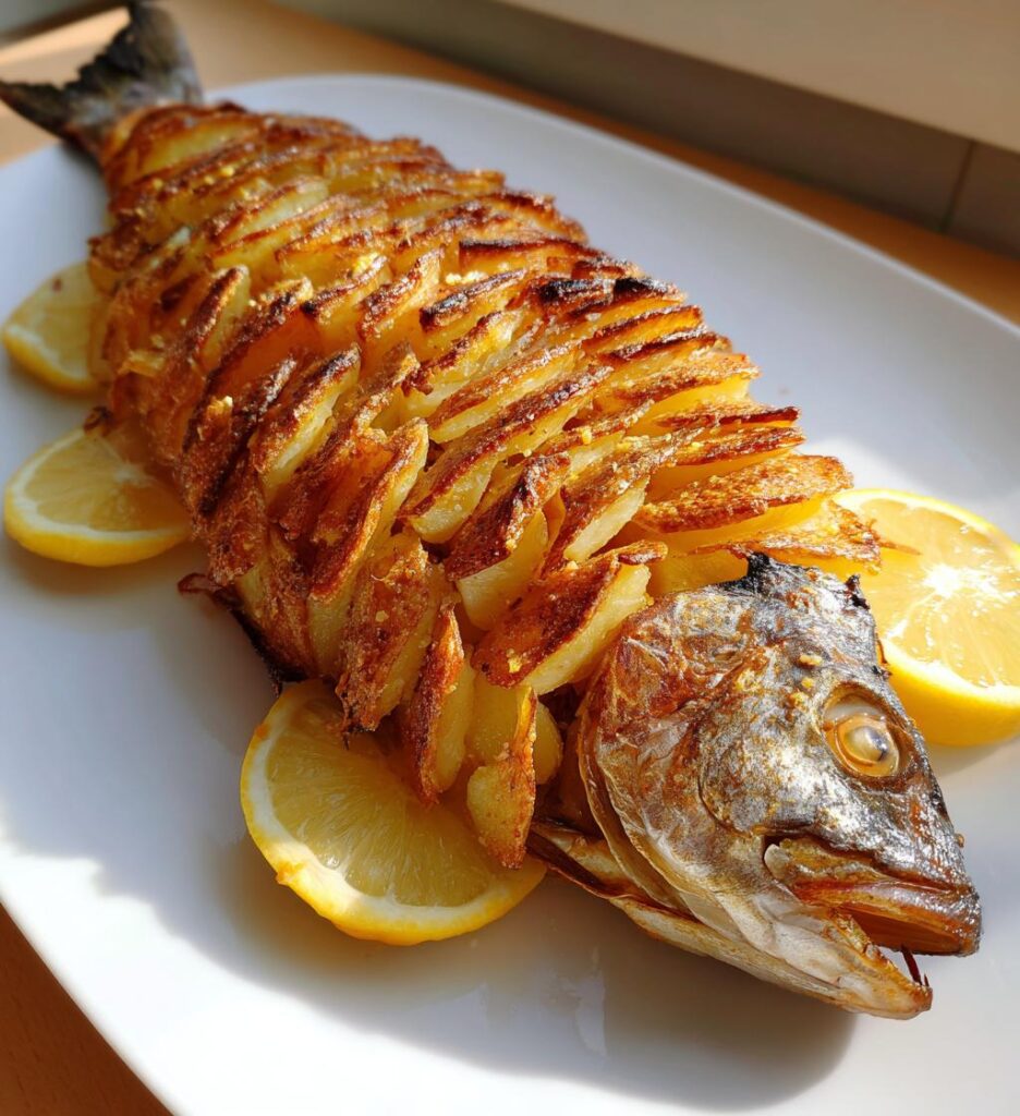 Spigola in Crosta di Patate