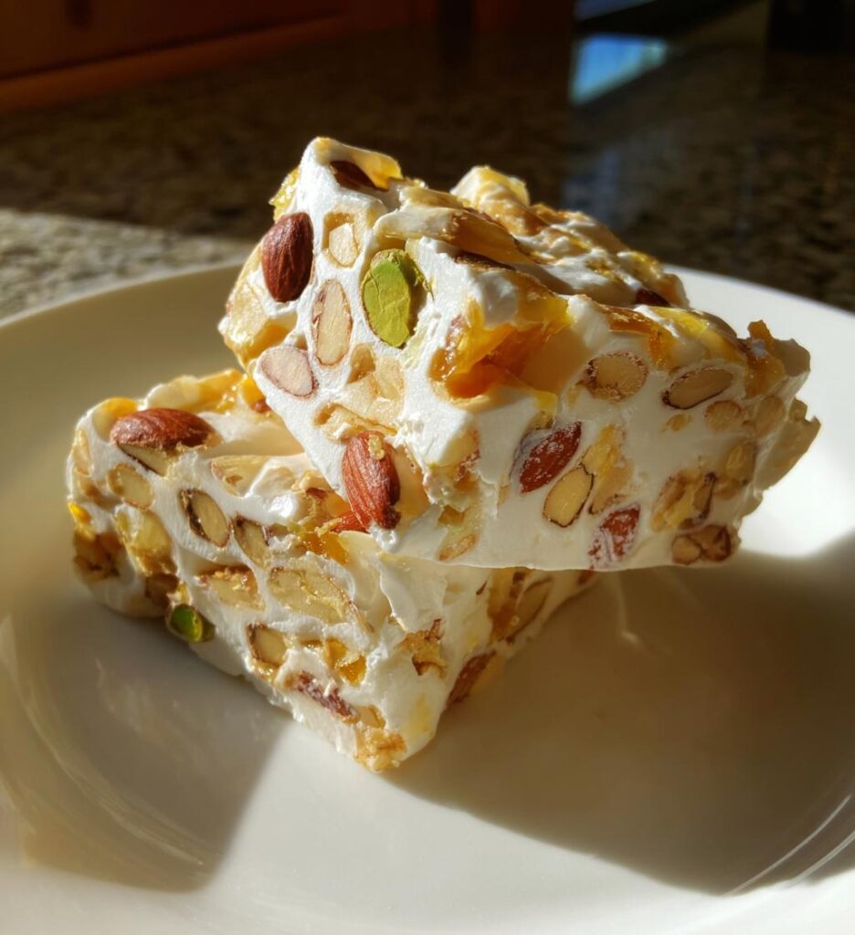 Torrone Morbido alle Mandorle e Pistacchio