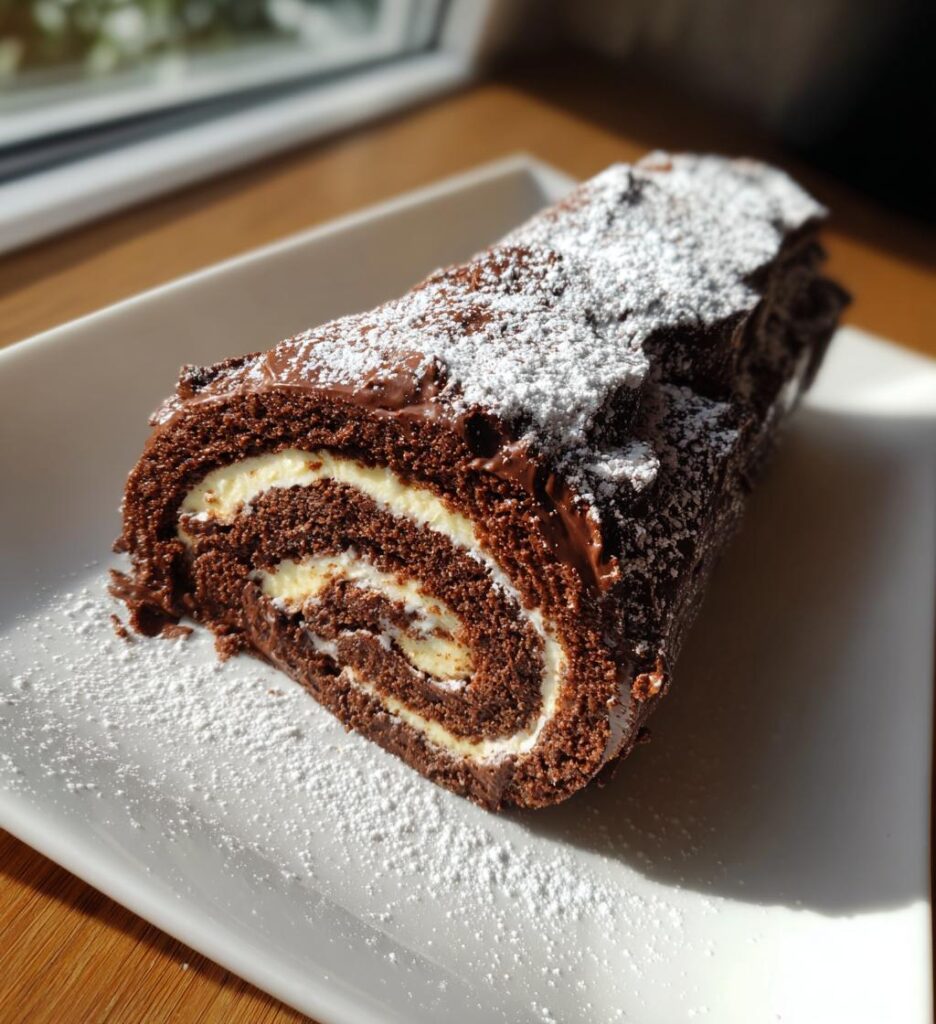 Tronchetto di Natale al Cioccolato Fondente