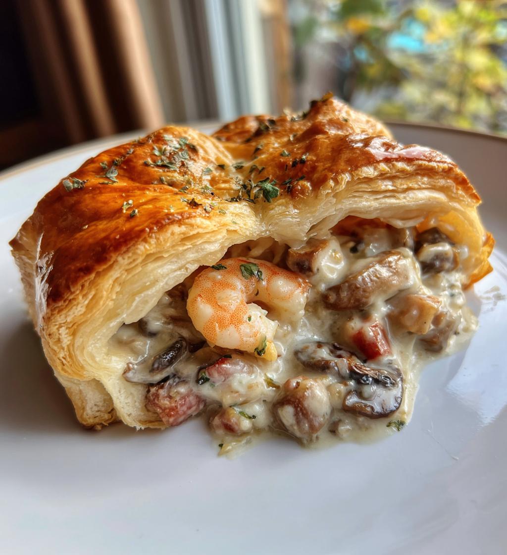 Vol-au-vent Misti (Fungo, Prosciutto, Gamberetti)