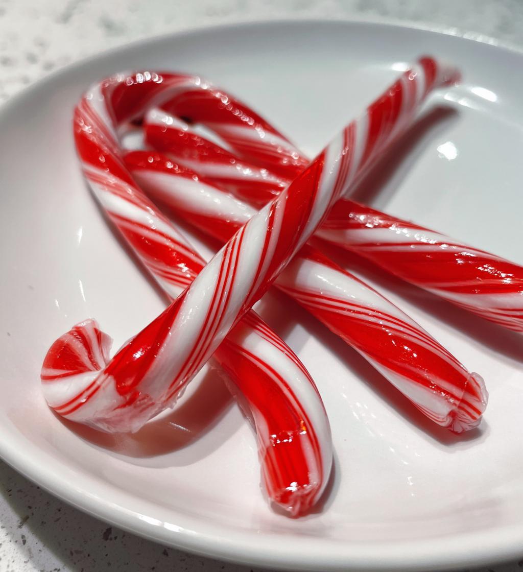 bastoncini di zucchero natale