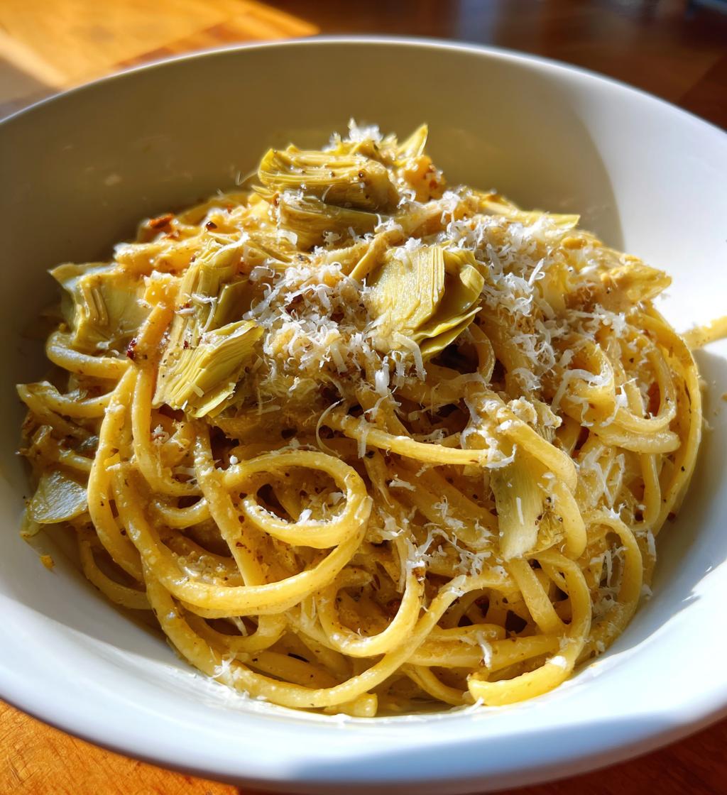 pasta con carciofi
