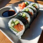 preparare del delizioso sushi in casa