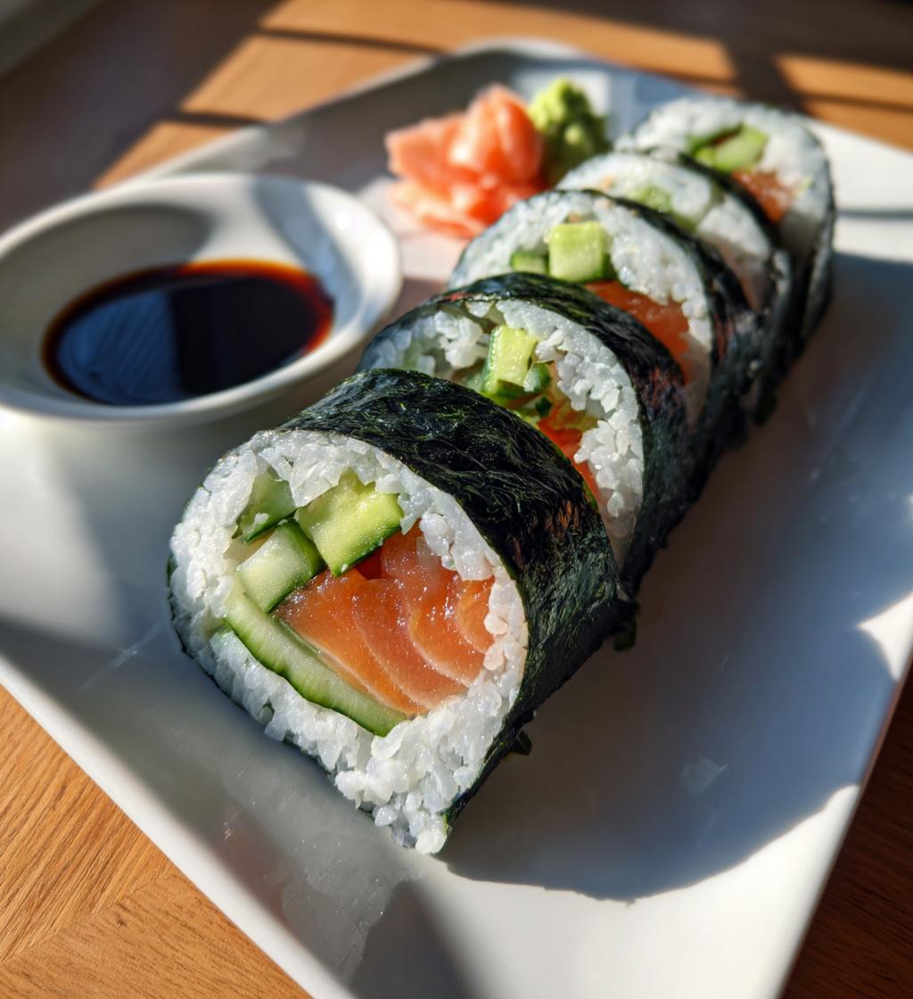 preparare del delizioso sushi in casa