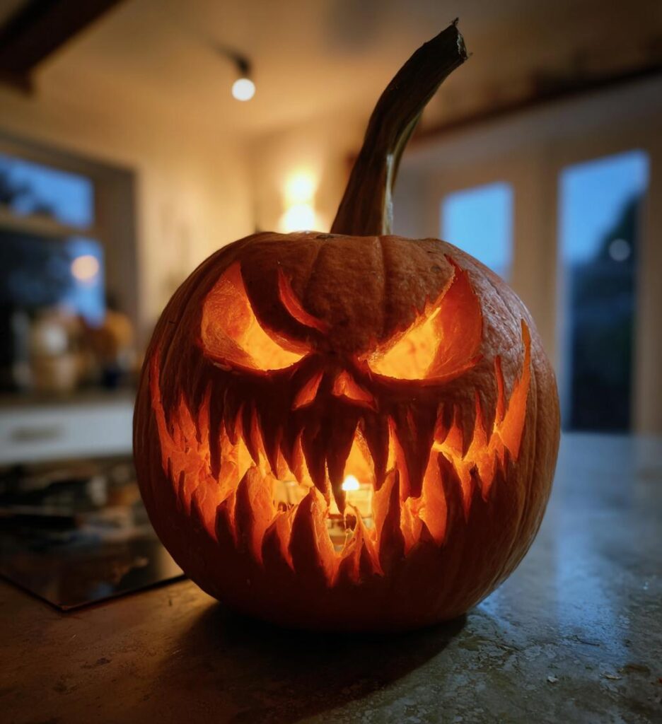 zucca halloween intagliata