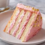 bolo rose com dourado