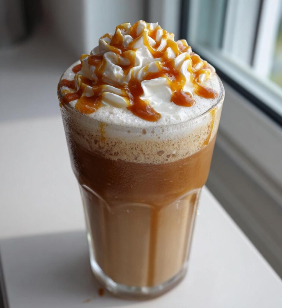 caramel macchiato frappe