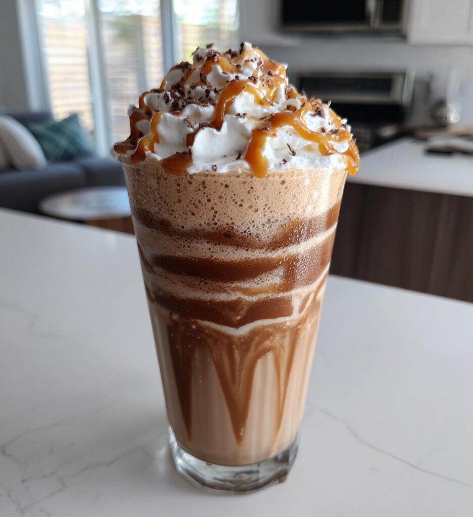 caramel mocha frappe