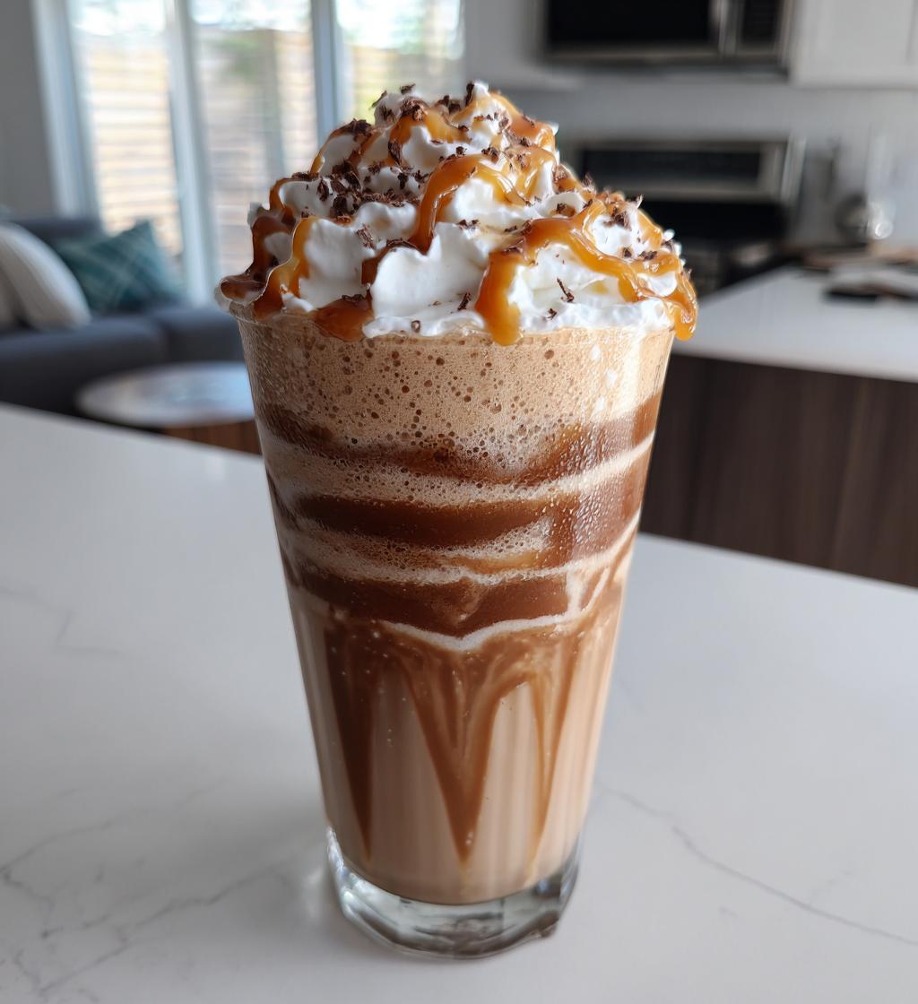 caramel mocha frappe
