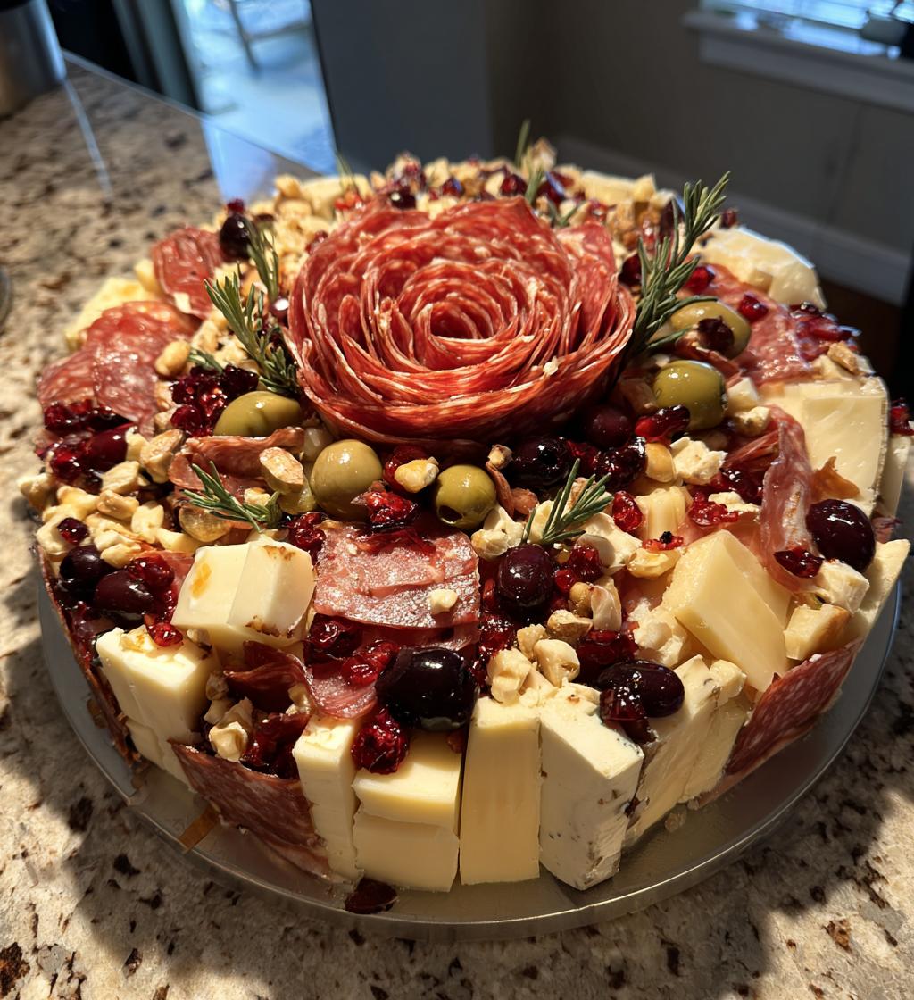 charcuterie board rose