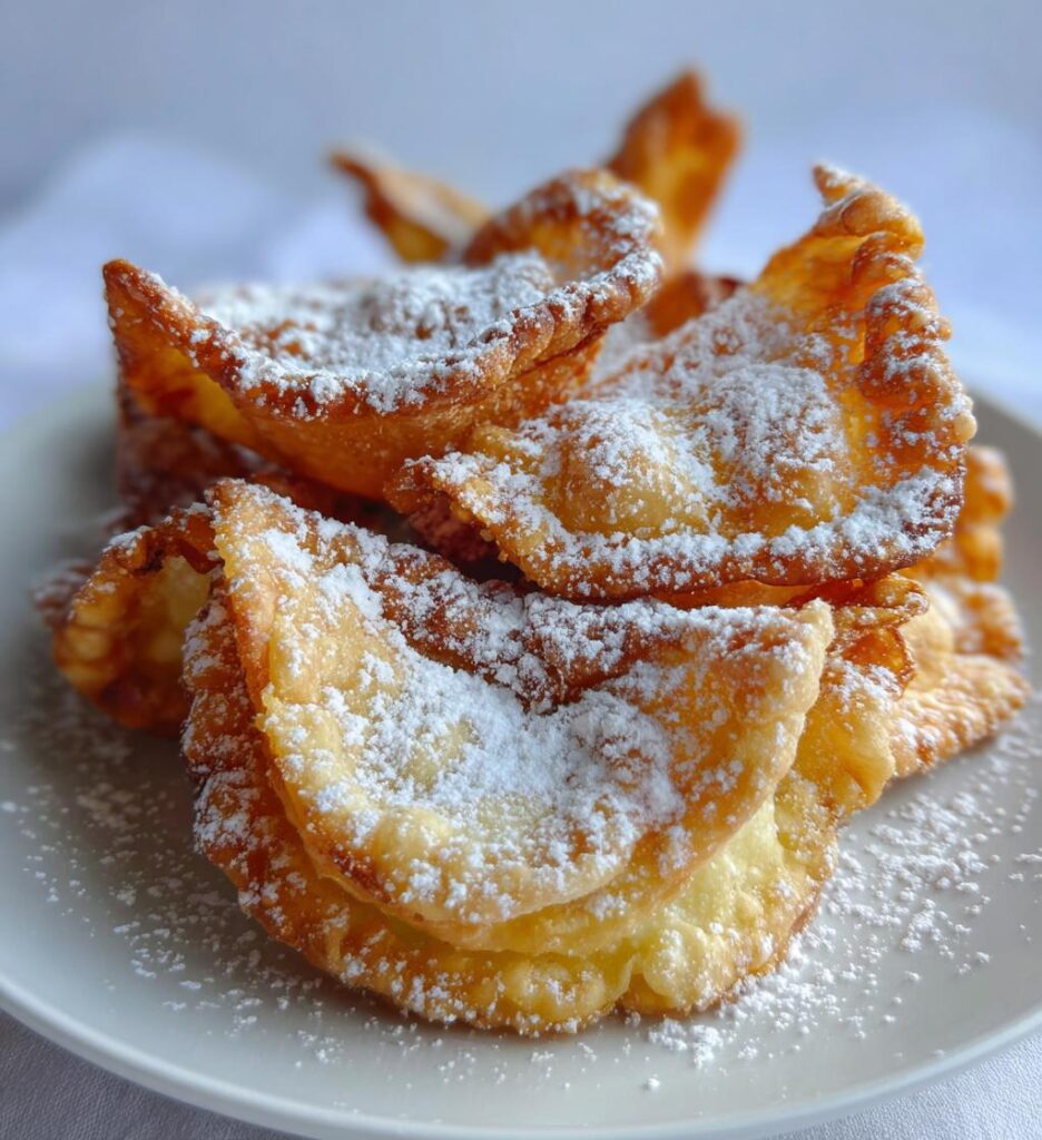 chiacchiere con zucchero a velo