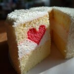 torta panna cuore