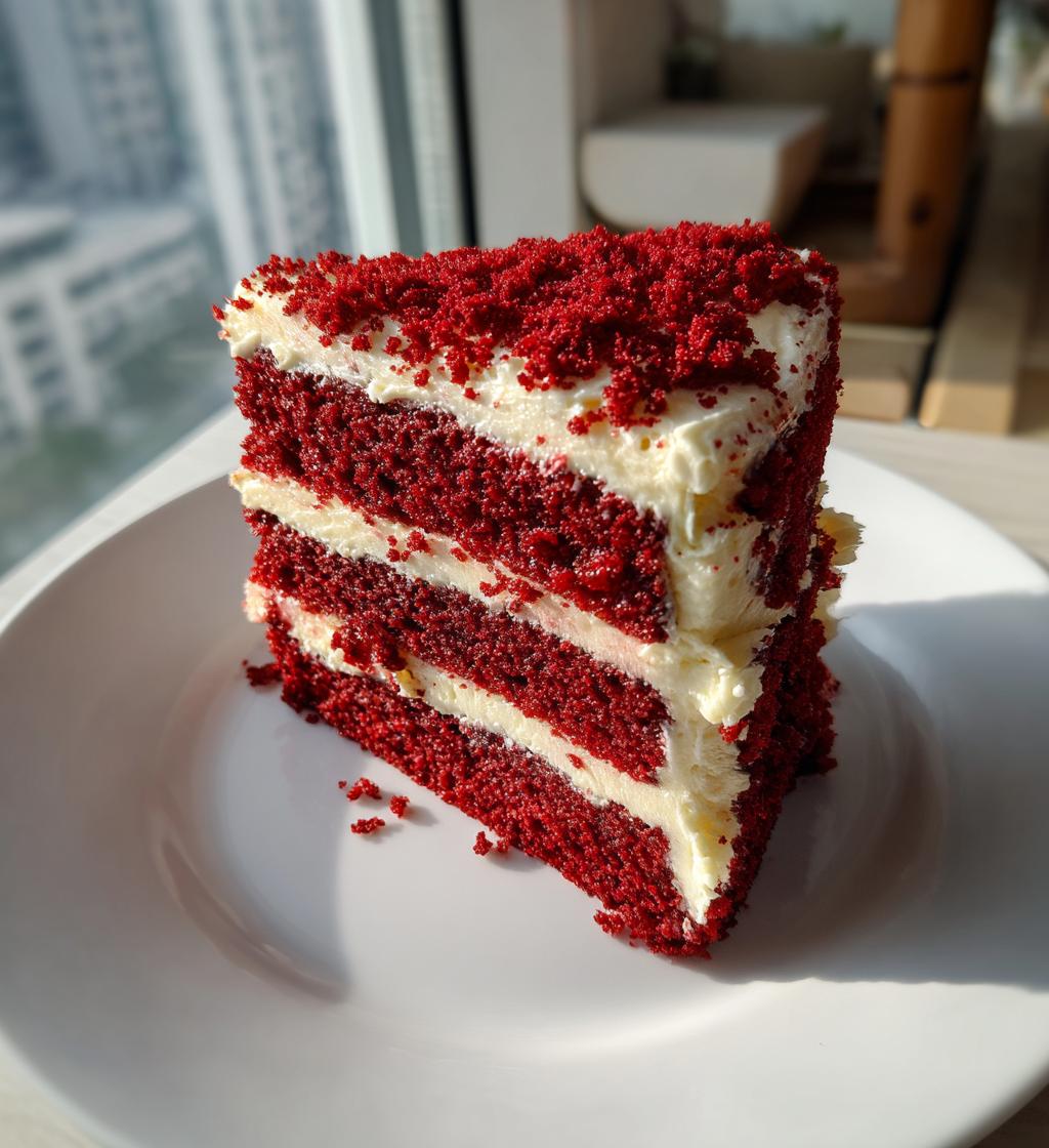 torta red velvet cuore
